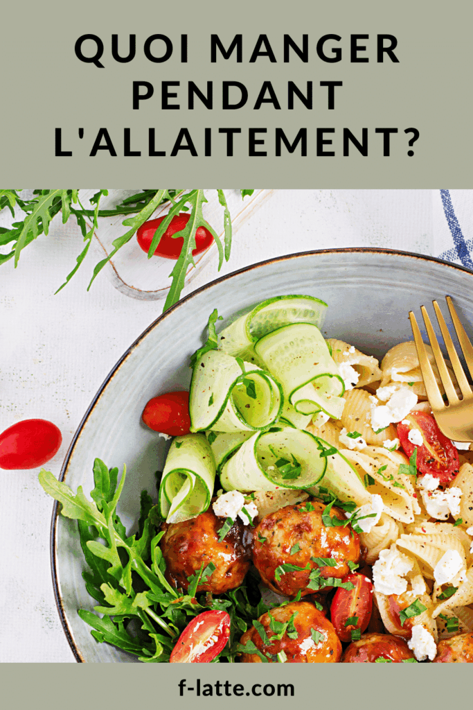 J’allaite, qu’est-ce que je peux manger ?