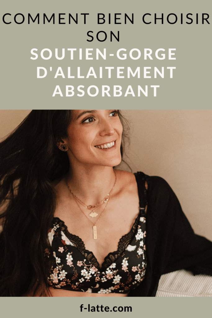 soutien-gorge d'allaitement absorbant et élégant