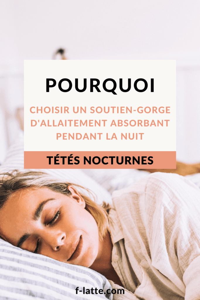 soutien-gorge d'allaitement absorbant pendant la nuit